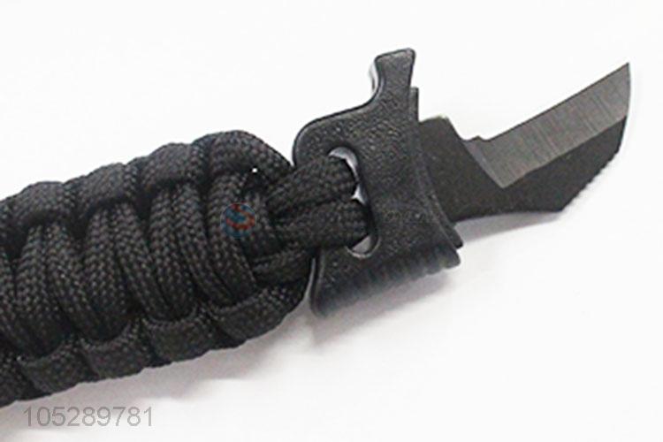 New arrival outdoor survival paracord bracelet kit with compass, knife