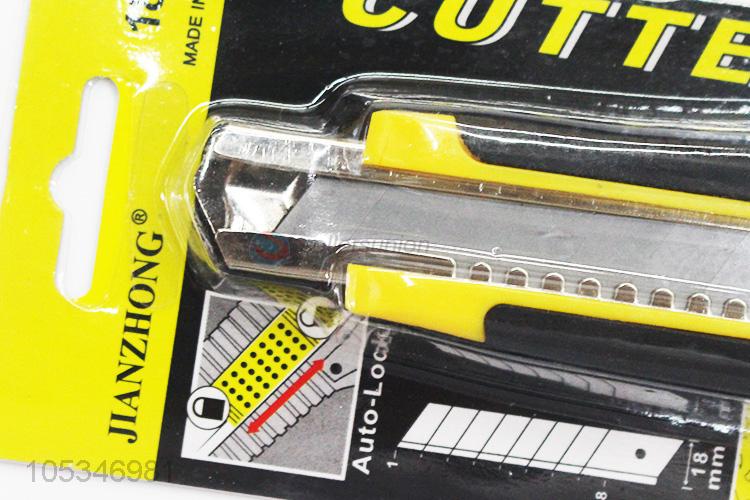 Unique Design Retractable Utility Cutter Knife With Plastic Handle