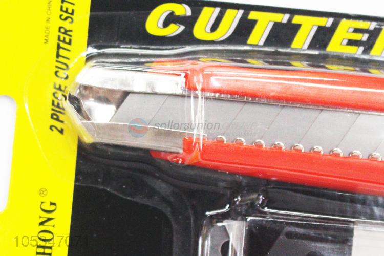Cheap Retractable Safety Cutter Utility Knife With Spare Blades Set
