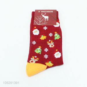 Bottom price Christmas style kids favor winter socks