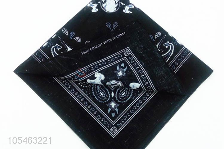 Hot sale cheap 55*55cm custom logo cotton kerchief