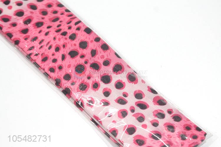 Good quality fashion pink leopard hair band/headband