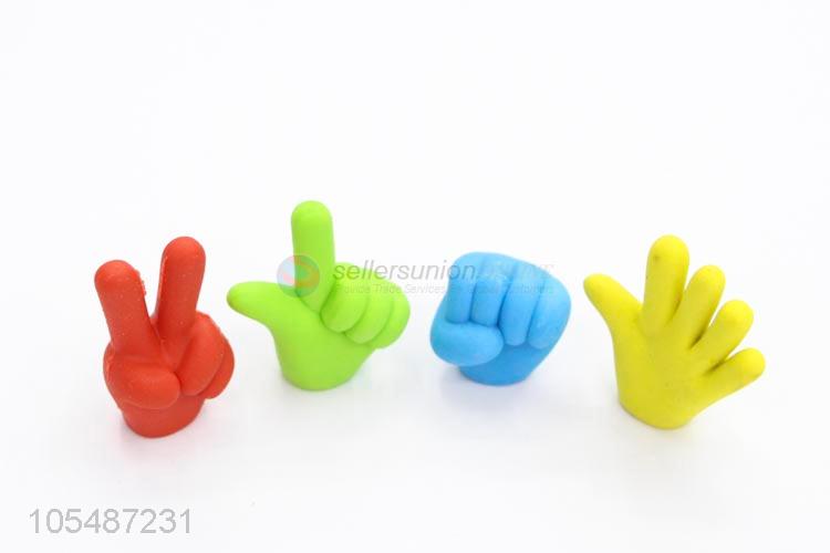 New design gesture shape colorful children erasers