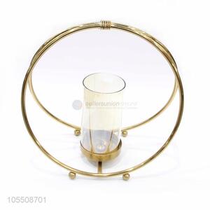 Wholesale golden iron candlestick modern metal candle holder