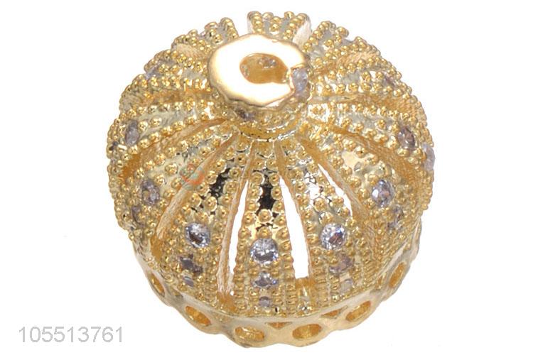 Retro Cap Shape Bracelet Beads Charm Fashion Diamond Hole Spacer Bead