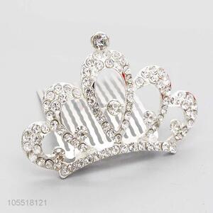 China Hot Sale Fashion Rhinestone Crystal Wedding Tiara Bride Crown