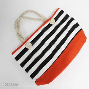 China factory cheap stripes printed women beach bag