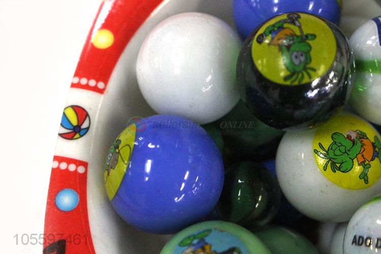 Wholesale Cartoon Printing Glass Marbles Ball Toy Ball