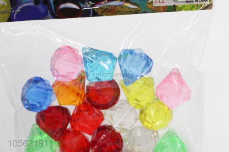 Factory Sale Acrylic Crystal Crafts Transparent Stone Colorful Rock