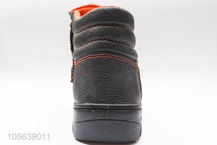 Wholesale mens safety shoes with steel toe cap and steel Plate