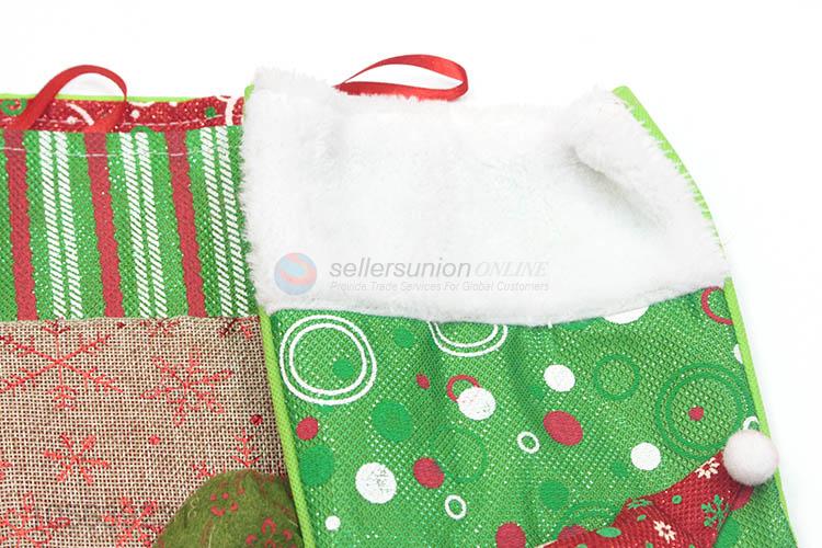 Wholesale Price Funny Santa Claus Decoration Sock