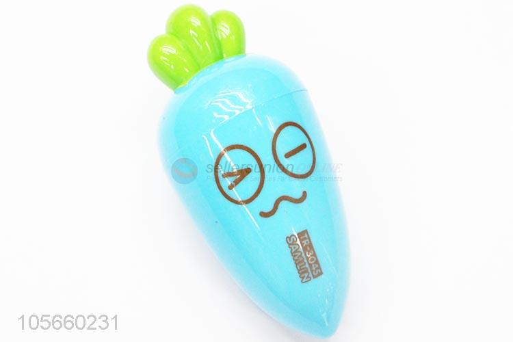 Chinese Factory Cartoon Carrot Shape Pencil Sharpener for Kids