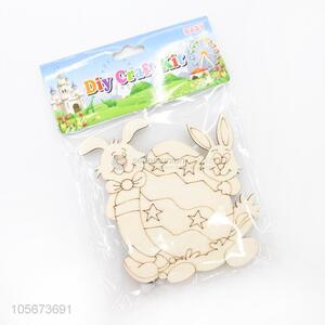 Cute Design Rabbit Pattern DIY Colour Wooden Ornament Kit