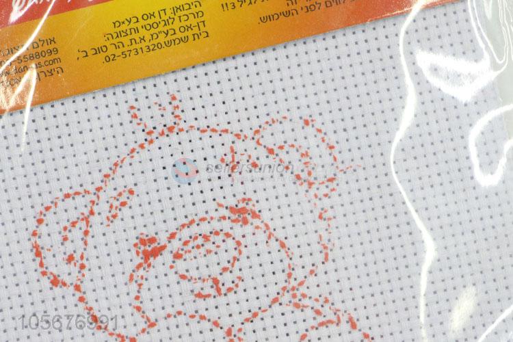 Factory Supple Bear Pattern Cross-Stitched Embroidery