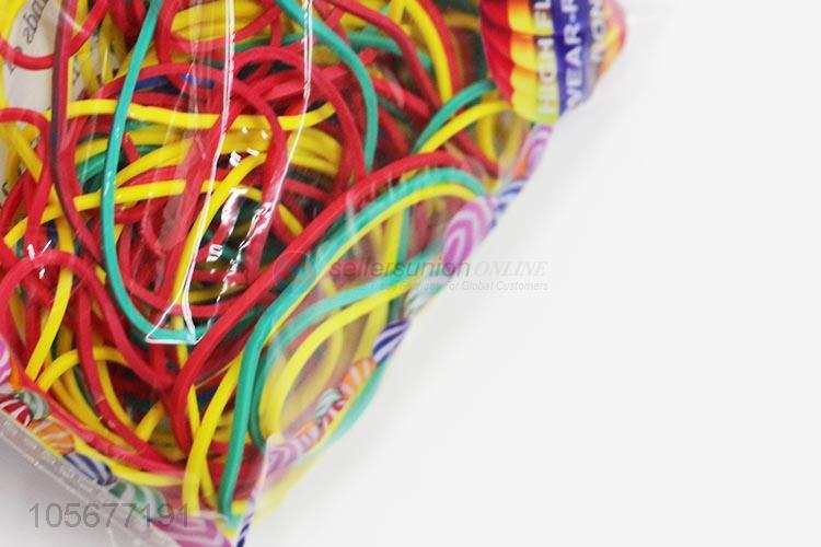 Best Selling Colorful Rubber Band Fashion Hair Ring Elastic Bands