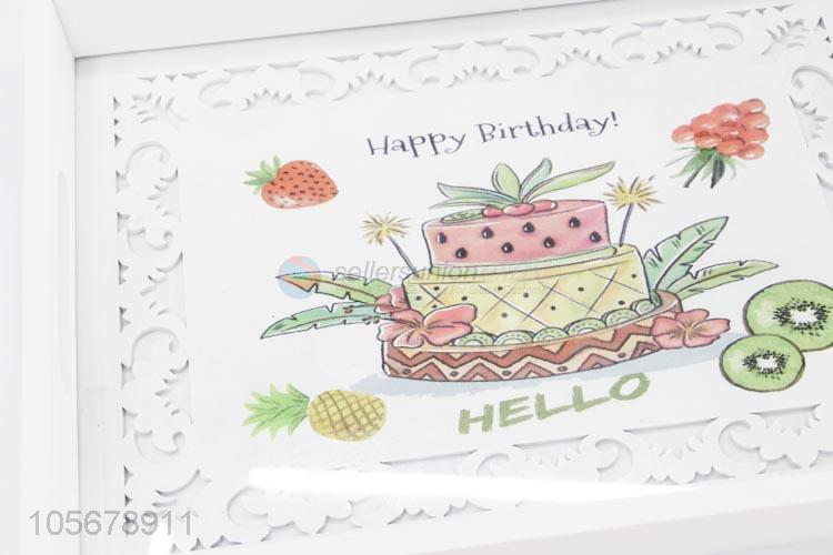 Factory Price Birthday Cake Pattern MDF Board Salver for Food