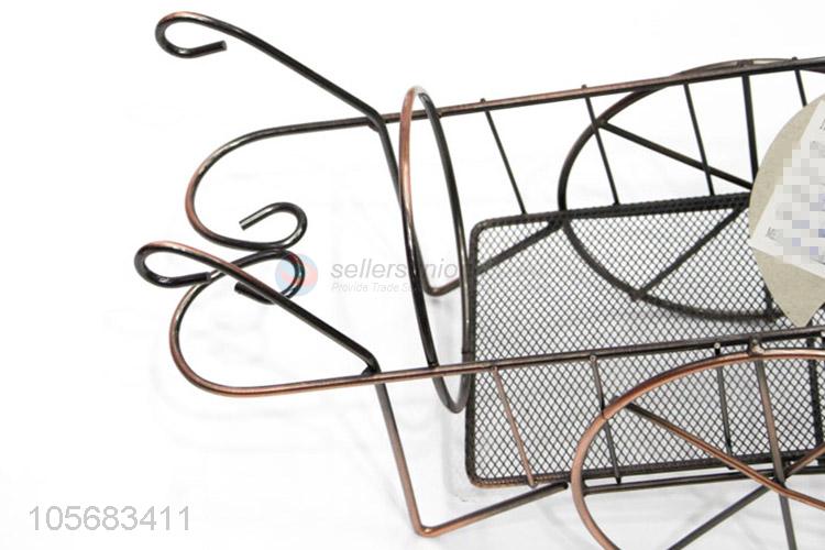 New Arrival Fashion Red Wine Holder Iron Craft