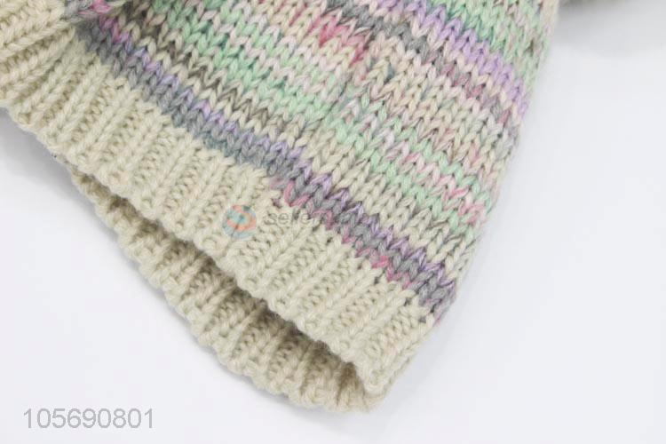 Factory Price Elegant Casual Warm Scarf and Hat