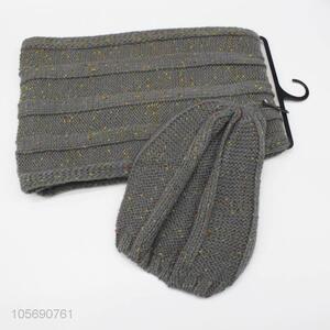 Good Factory Price Fashion Knitting Hat Scarf Sets