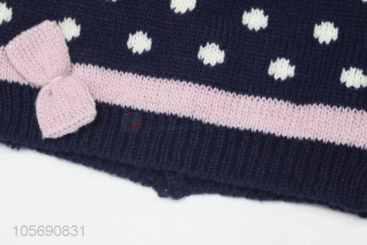 High Sales Girl Winter Warm Scarf and Hat Set