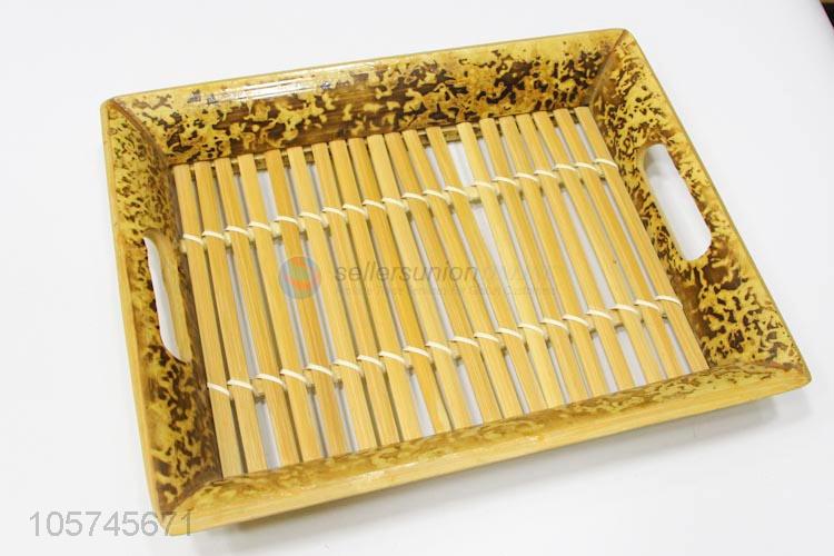 Good sale promotional bamboo tea tray cup teay for hotel