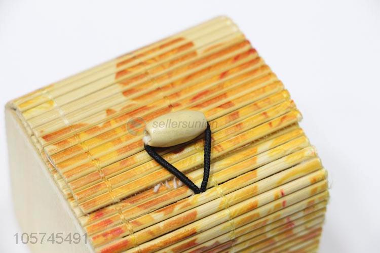 Best sale bamboo woven curtain wooden jewelery box
