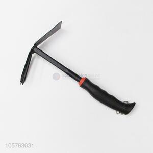 Top manufacturer gardening hand tool small garden iron hoe soldered with rake