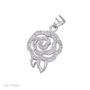 Best Price Flower Design Necklace Pendant Inlay Zircon Accessories