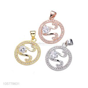 New Design Inlay Zircon Necklace Pendant Fashion Jewelry Accessories