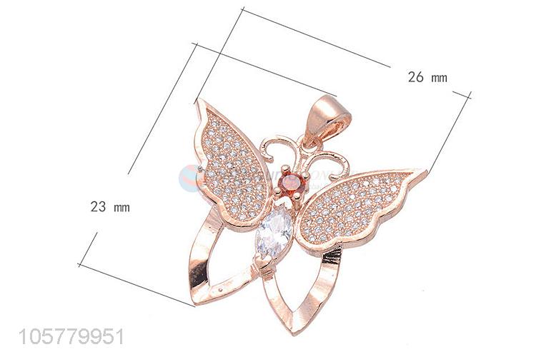 Best Price Butterfly Shape Copper Necklace Accessories Fashion Pendant
