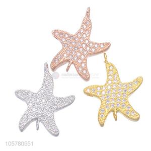 High Quality Starfish Shape Inlay Zircon Bracelet Accessories