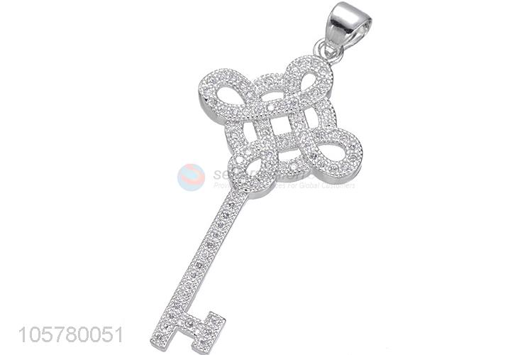 Wholesale Chinese Style Key Shape Inlay Zircon Pendant Fashion Accessories