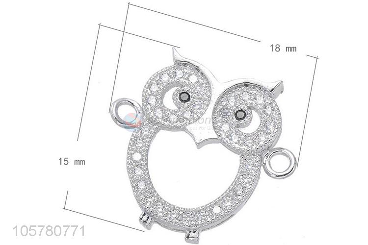 Factory Supply Owl Shape Inlay Zircon Jewelry Accessories
