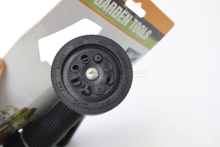 New Style Plastic 8 Patterns Garden Hose Water Spray Nozzle