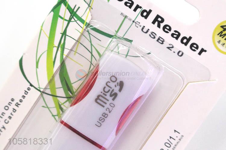 Top Quality Plastic Usb2.0 Multipurpose Memory Card Reader