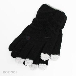 High sales 3 fingers touch screen gloves winter warm gloves