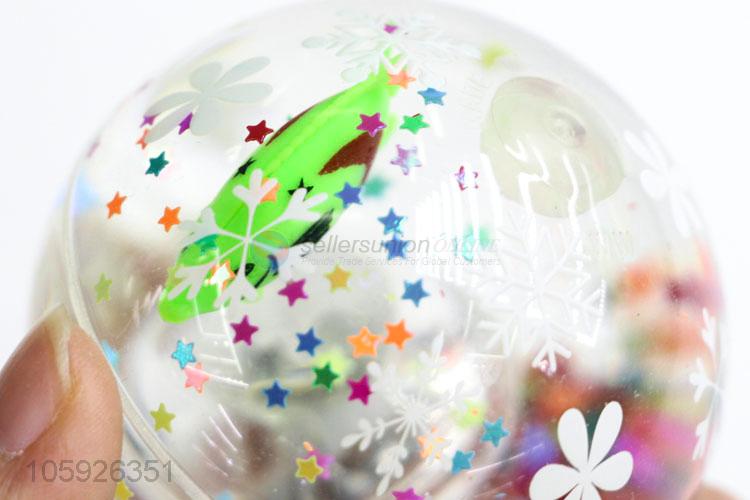 New style custom kids fish crystal flashing light toy ball