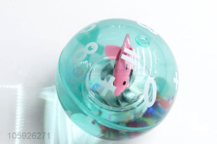 Factory wholesale children lucency fish light-up bouncy ball