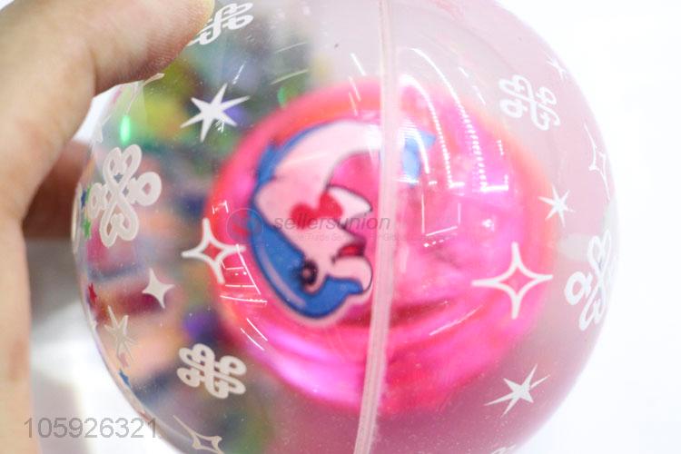 Direct factory supply children lucency animal light-up bouncy ball
