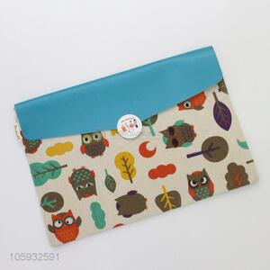 Promotional Wholesale Owl Pattern A4 Envelope File Bag