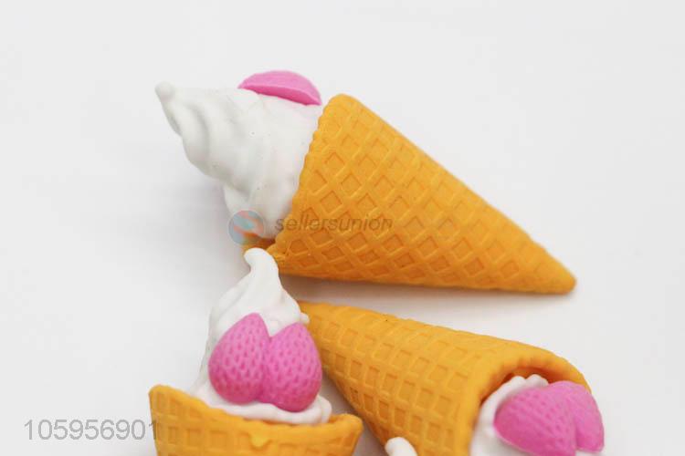 Wholesale creative cute ice cream eraser for kids