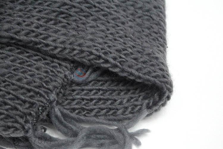 Premium wholesale winter warm knitted hat and scarf set