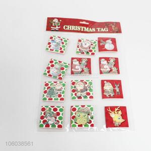 Hot sale christmas beautiful gift card 12 pieces/set