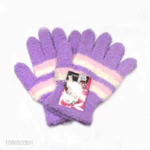 Wholesale cheap soft cozy kids microfiber magic gloves