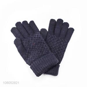 Fashion lady girl women winter warm knitted imitation cashmere gloves