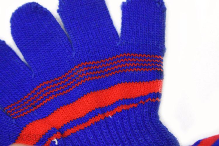 High sales winter children acrylic knitted warm glove