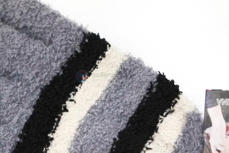 Cheap price winter warm microfiber soft knitted gloves