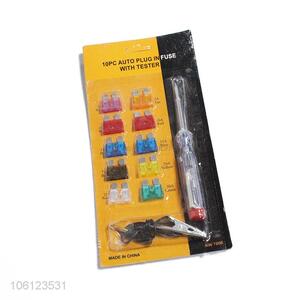 Good quality 10pcs auto plug infuse with tester