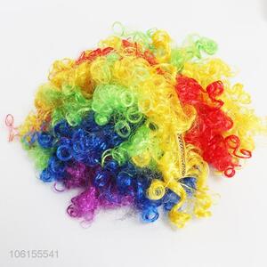 Fashion Colorful Fans Wig Party Makeup Wig