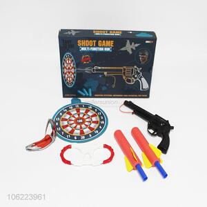Factory sell boy's cool playing toys plastic soft bullet gun with dart